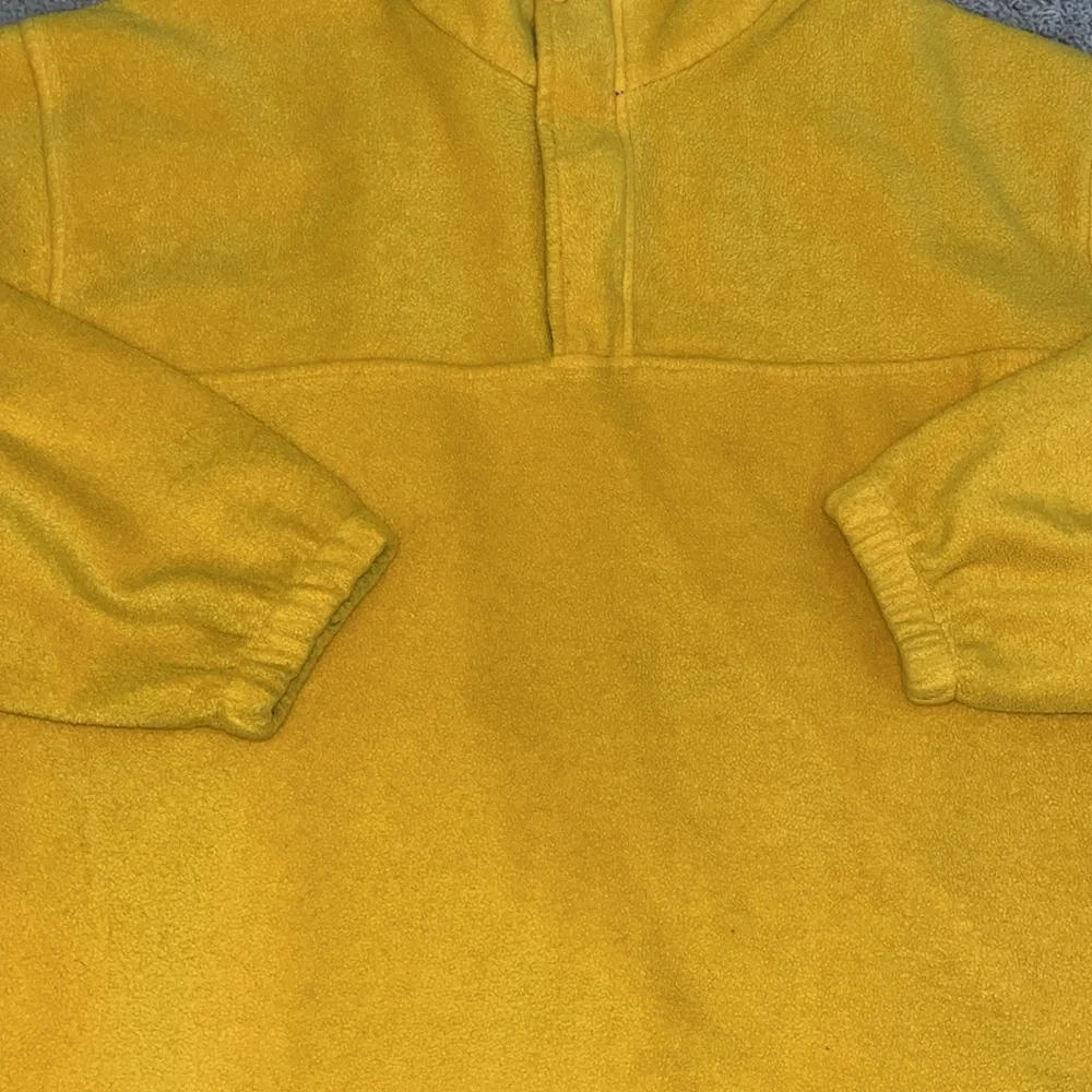 Vintage yellow / gold  1/4 zip pullover with drawstring waist XL - Picture 4 of 9